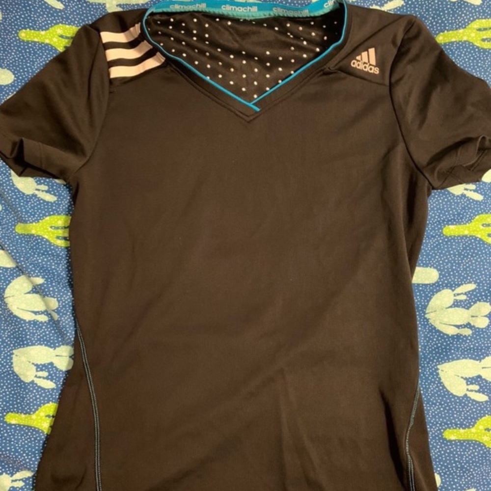 Black and blue shirt